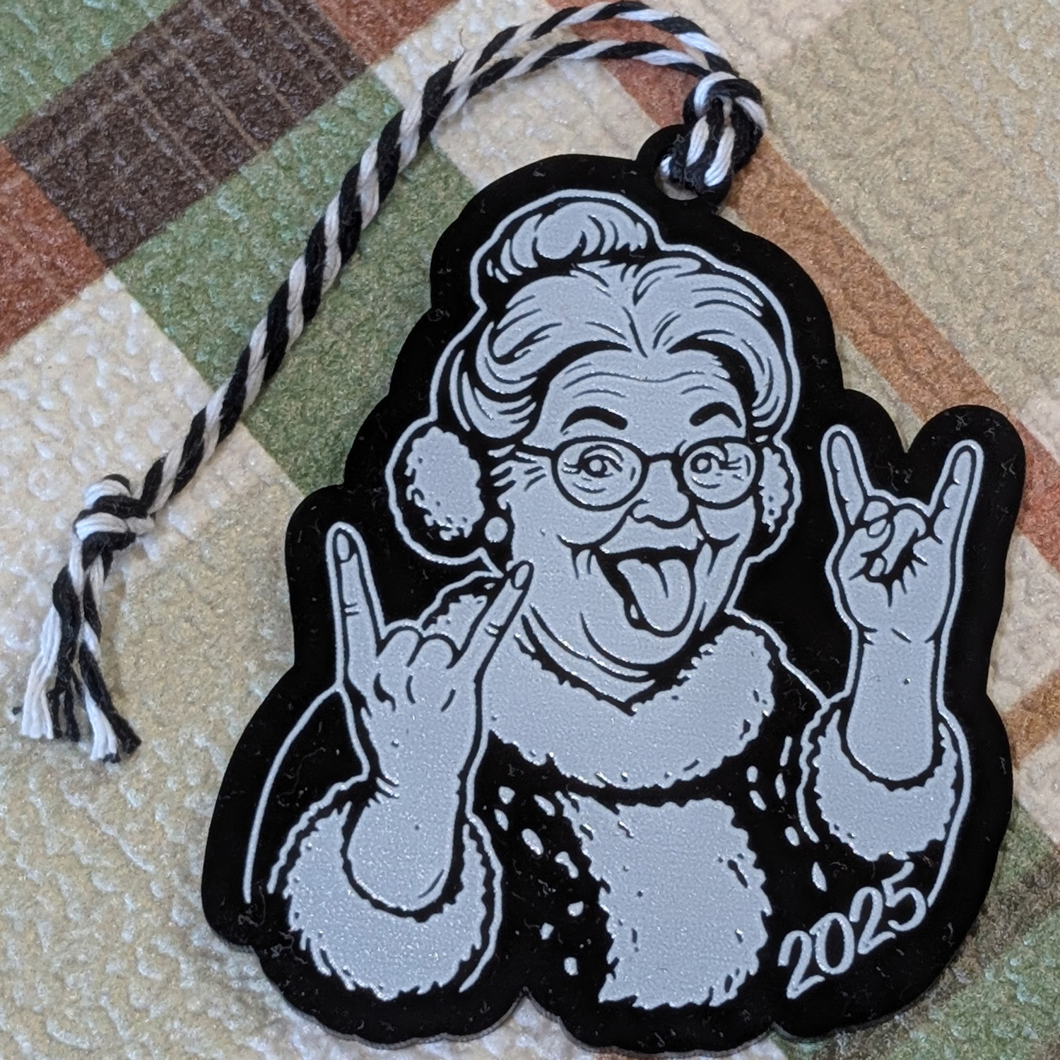Rocker Mrs Claus Ornament